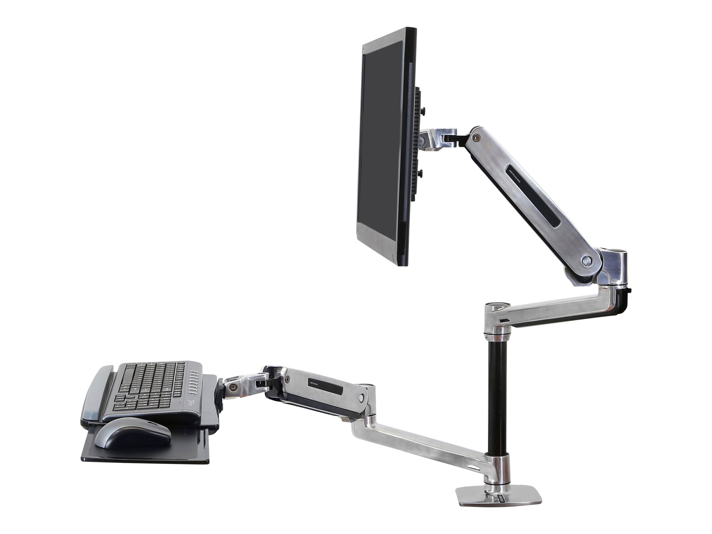 ERGOTRON WorkFit-LX, Sitz-Steh Schreibtisch System LCD bis 42 Zoll max.11kg. mi
