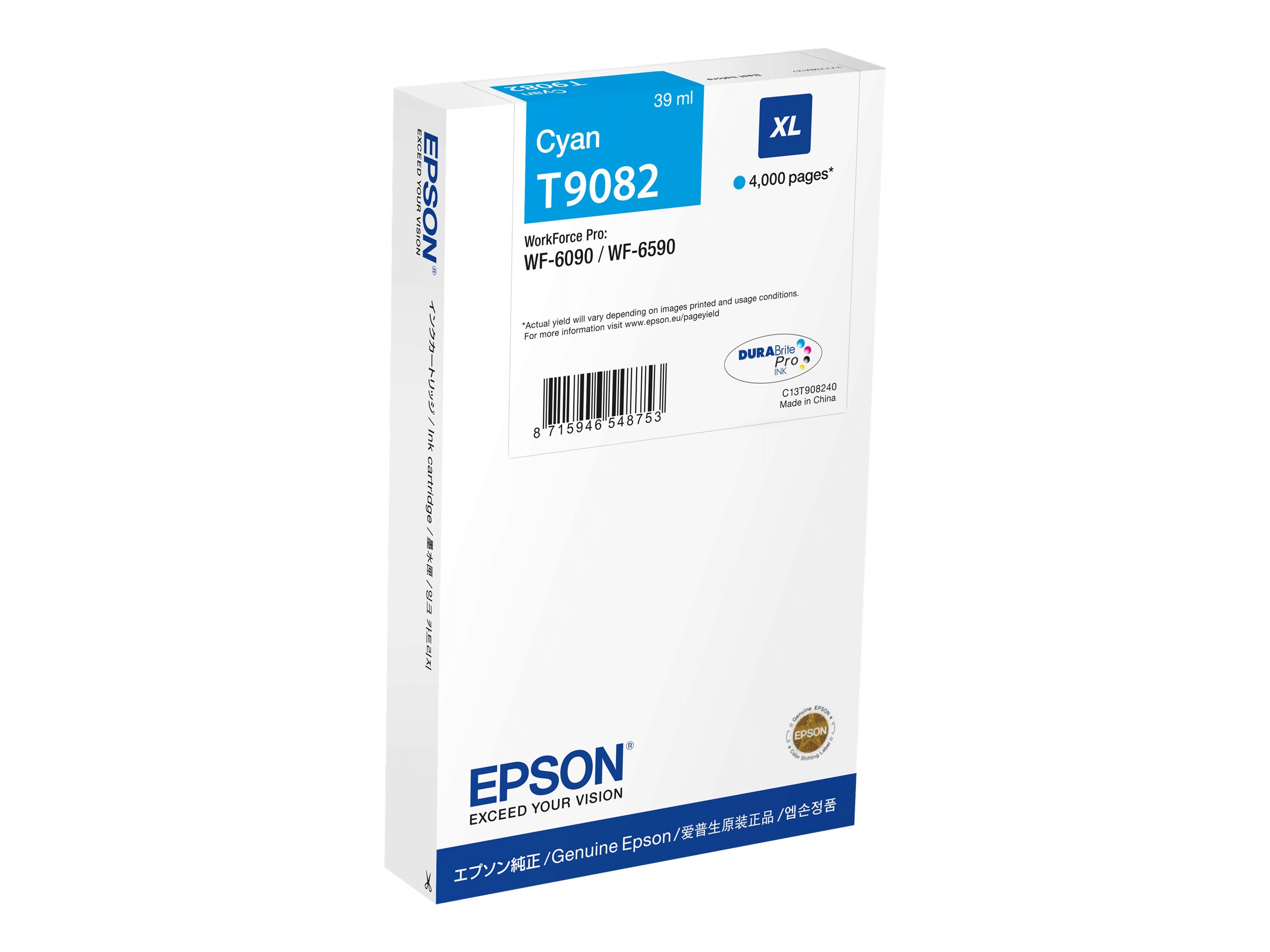 EPSON WF-6xxx Ink Cartridge Cyan XL