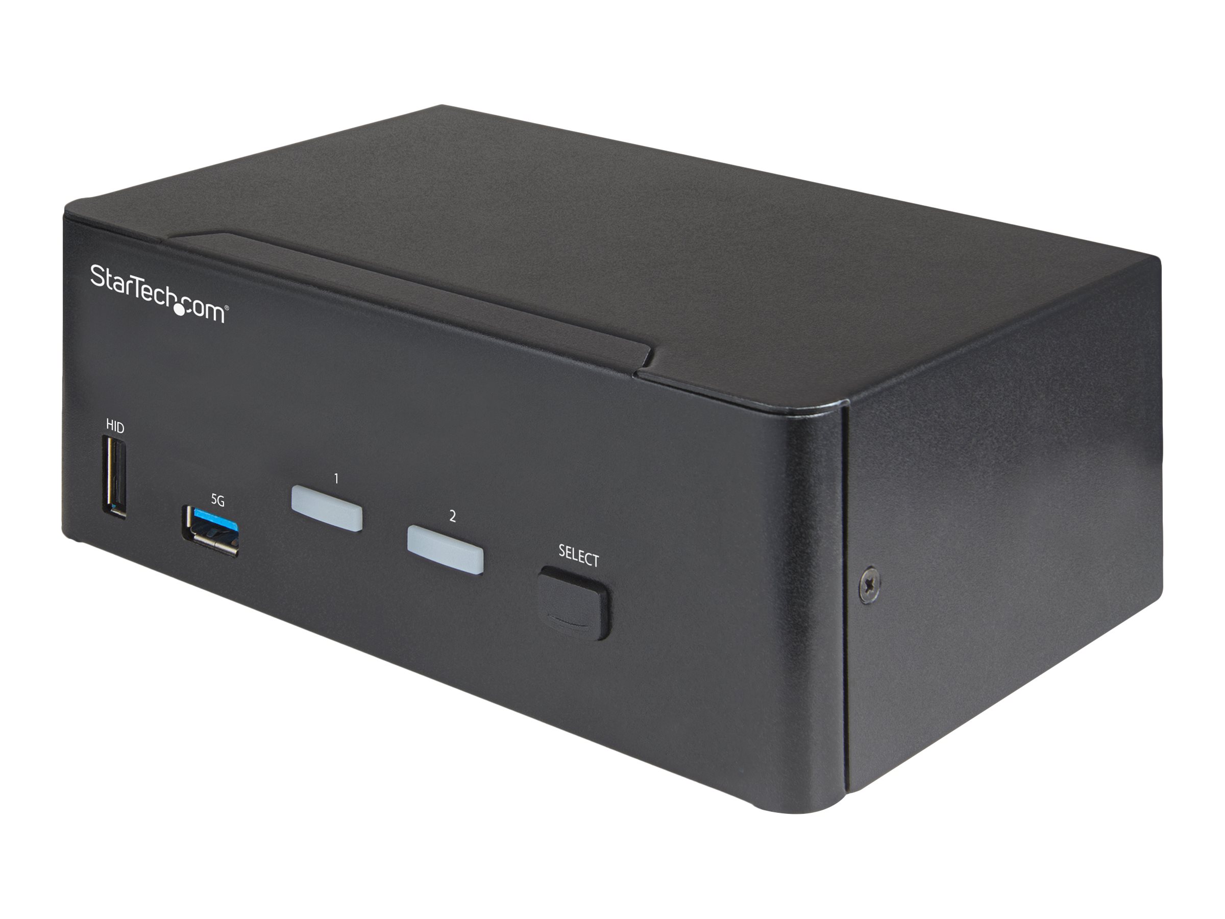 STARTECH.COM 2 Port Dual Monitor HDMI KVM Switch - 4K 60Hz Ultra HD HDR - Deskt