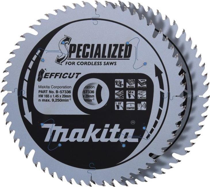 MAKITA B-57336-2 EFFICUT Sägeblatt 165x20x56Z