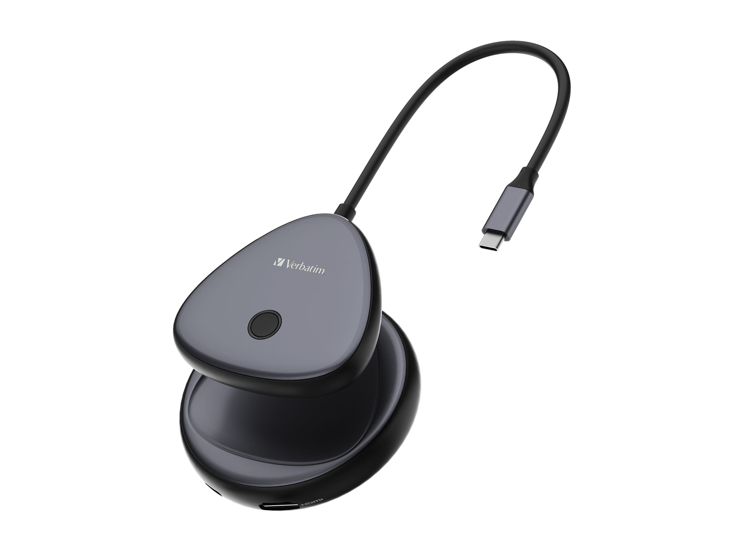 VERBATIM USB-C-Wireless-Display-Adapter 4K mit Hub WDA-02 (32147)