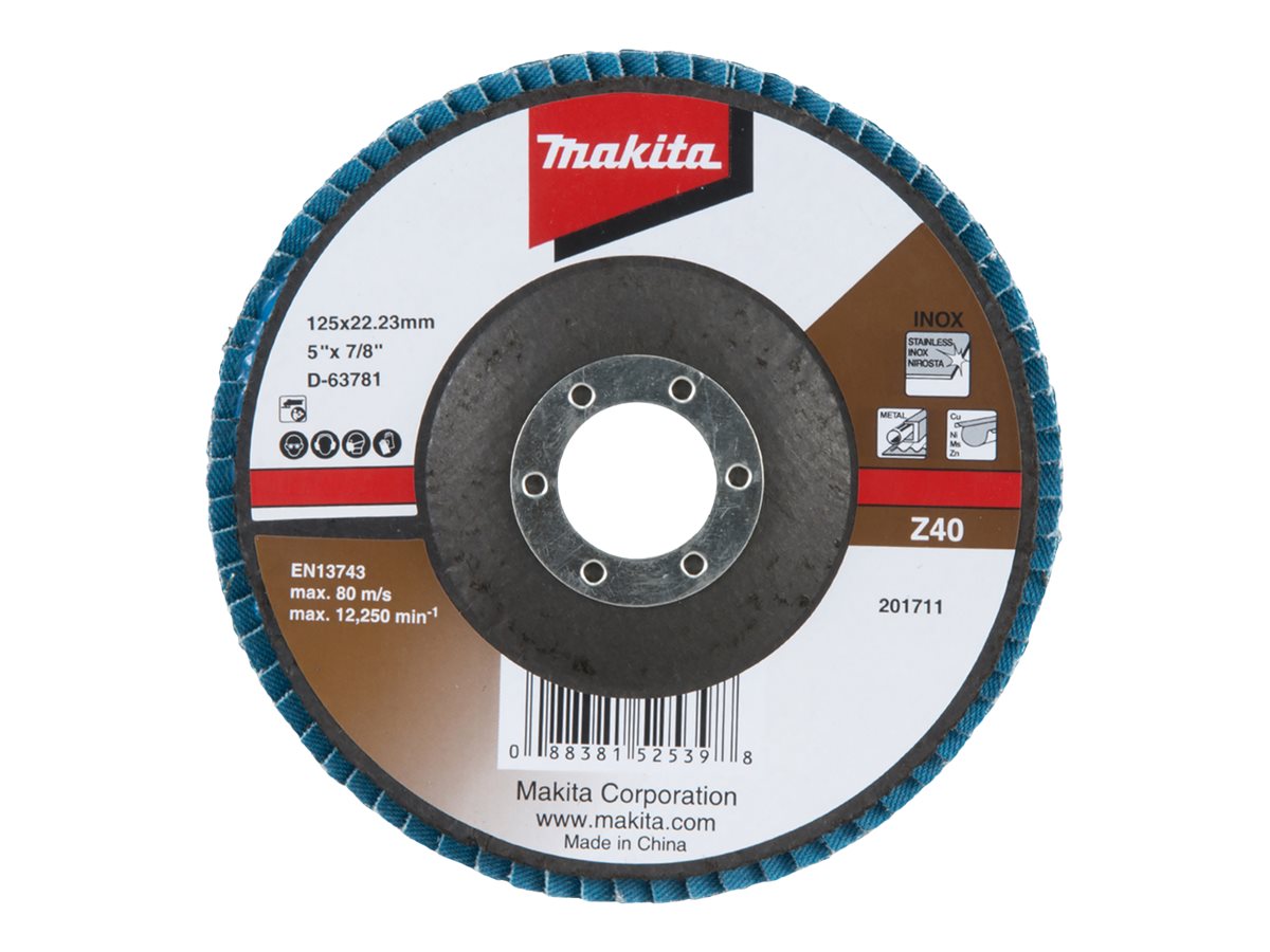 MAKITA Fächerschleifscheibe 125mm Z40 1 Stück