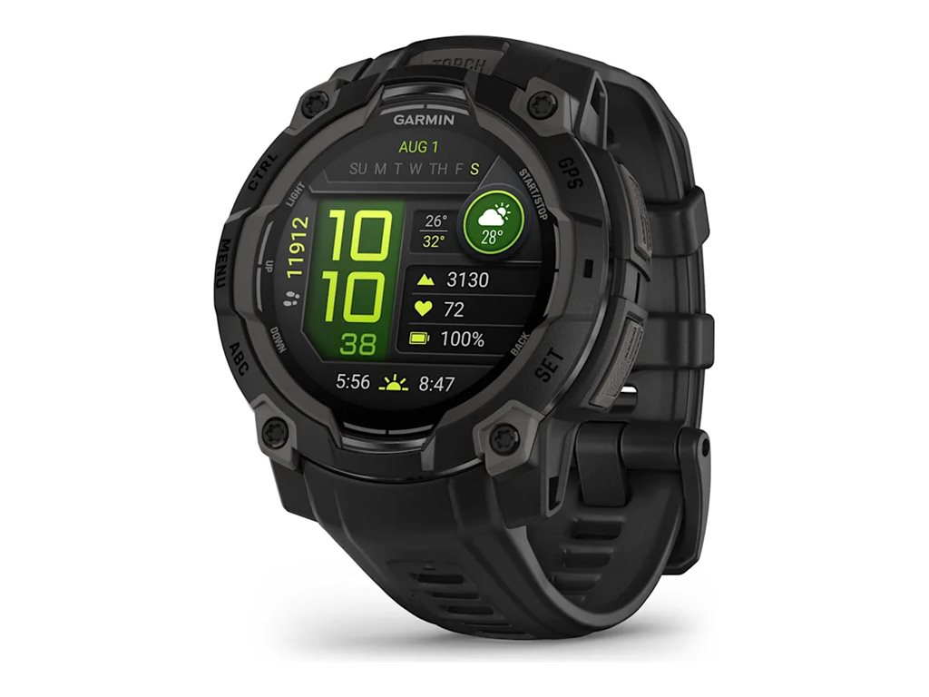 GARMIN Instinct 3 AMOLED 45 mm Smartwatch schwarz