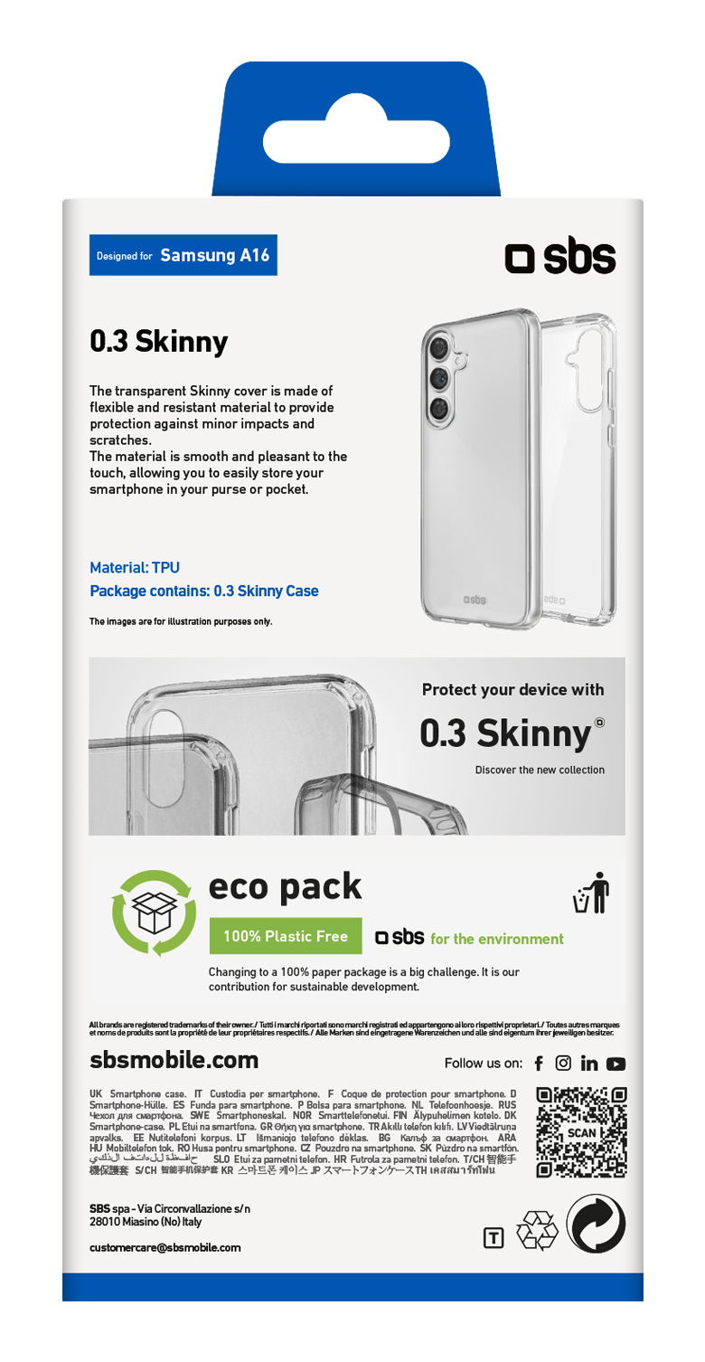 SBS Skinny Cover Galaxy A16 transparent SBS Skinny Cover Galaxy A16 transparent