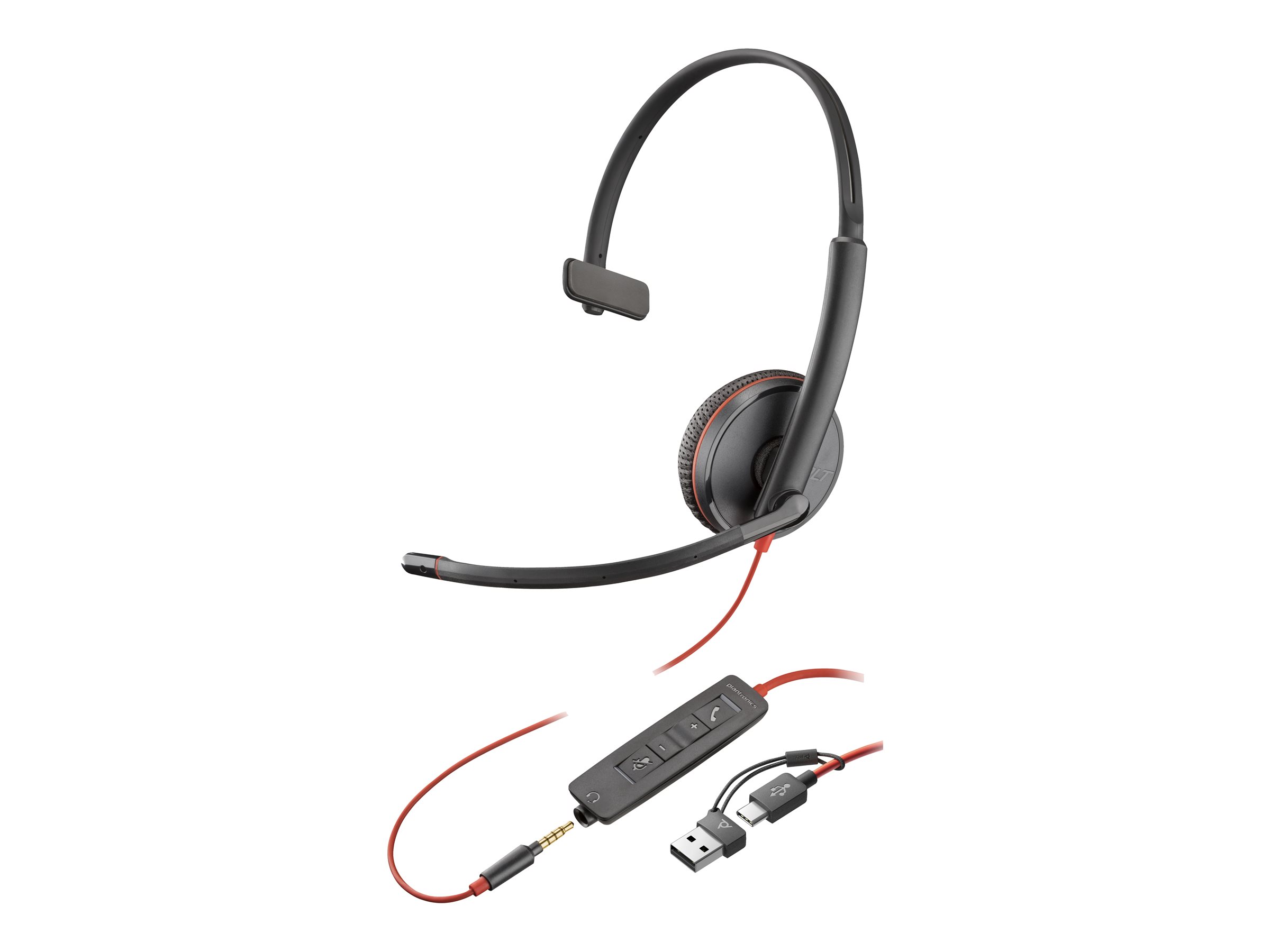 HP Poly Blackwire 3215 Monaural USB-C Headset