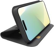 SBS Wallet Stand Case in PU für iPhone 16 black