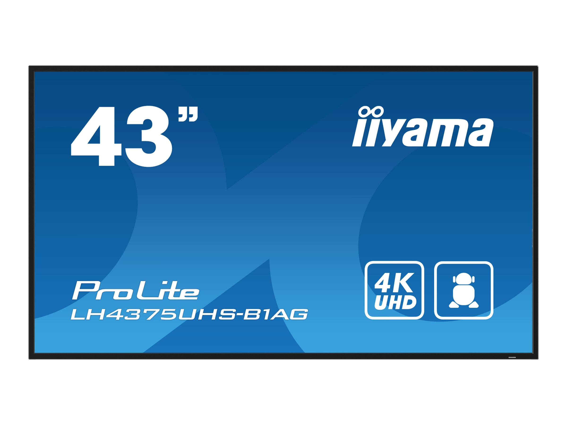 IIYAMA LH4375UHS-B1AG 108cm (42,5") IIYAMA LH4375UHS-B1AG 108cm (42,5")