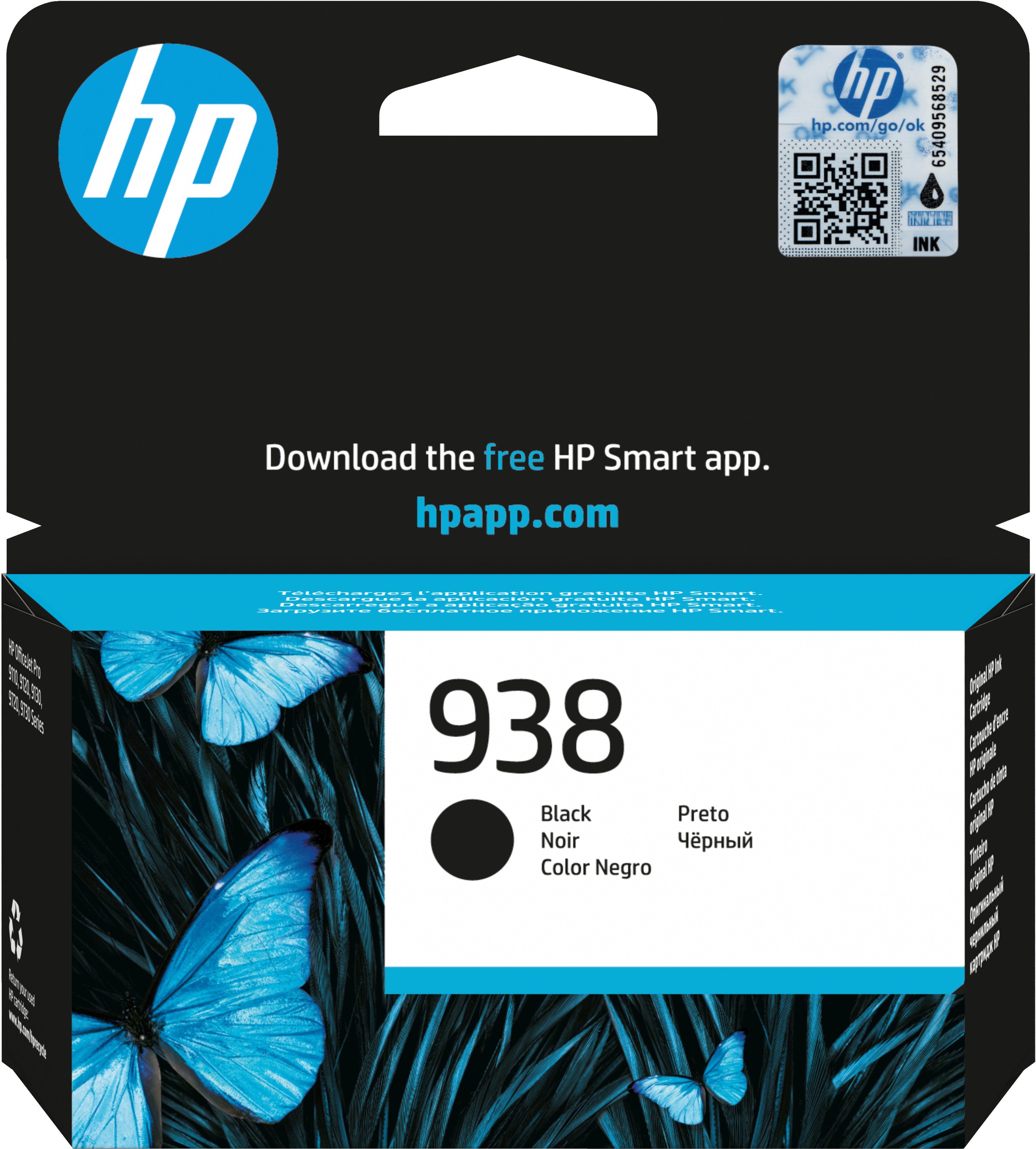 HP 938 - Schwarz - original - Tintenpatrone (4S6X8PE)