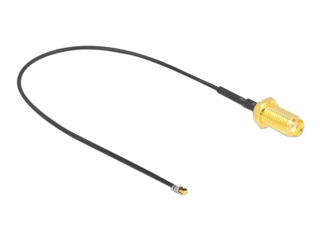 DELOCK Antennenkabel SMA Buchse zum Einbau zu MHF 4L LK Stecker 1.37 20 cm Gewi
