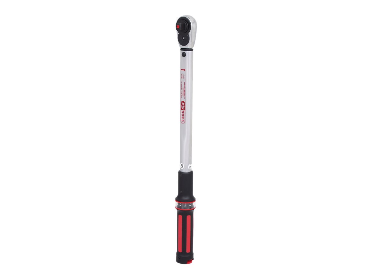 KS TOOLS 1/2  ERGOTORQUE40-200 Rot, Ratschen-Drehmomentschl.