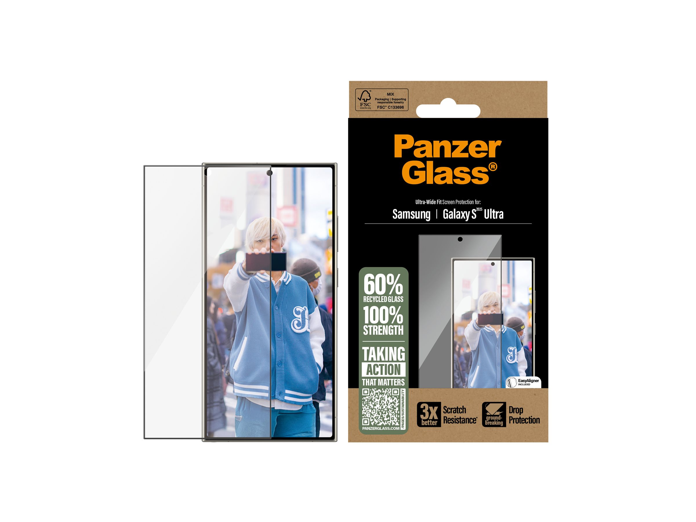 PanzerGlass™ Display-Schutzglas für Samsung Galaxy S25 Ultra