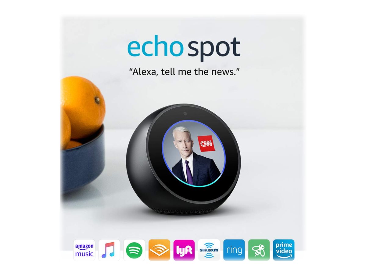 Amazon Echo Spot (2024) Smart Speaker schwarz