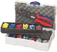 KNIPEX 97 90 25 Crimp-Set für Kabelverbinder Geeignet für isolierte Kabelschuhe