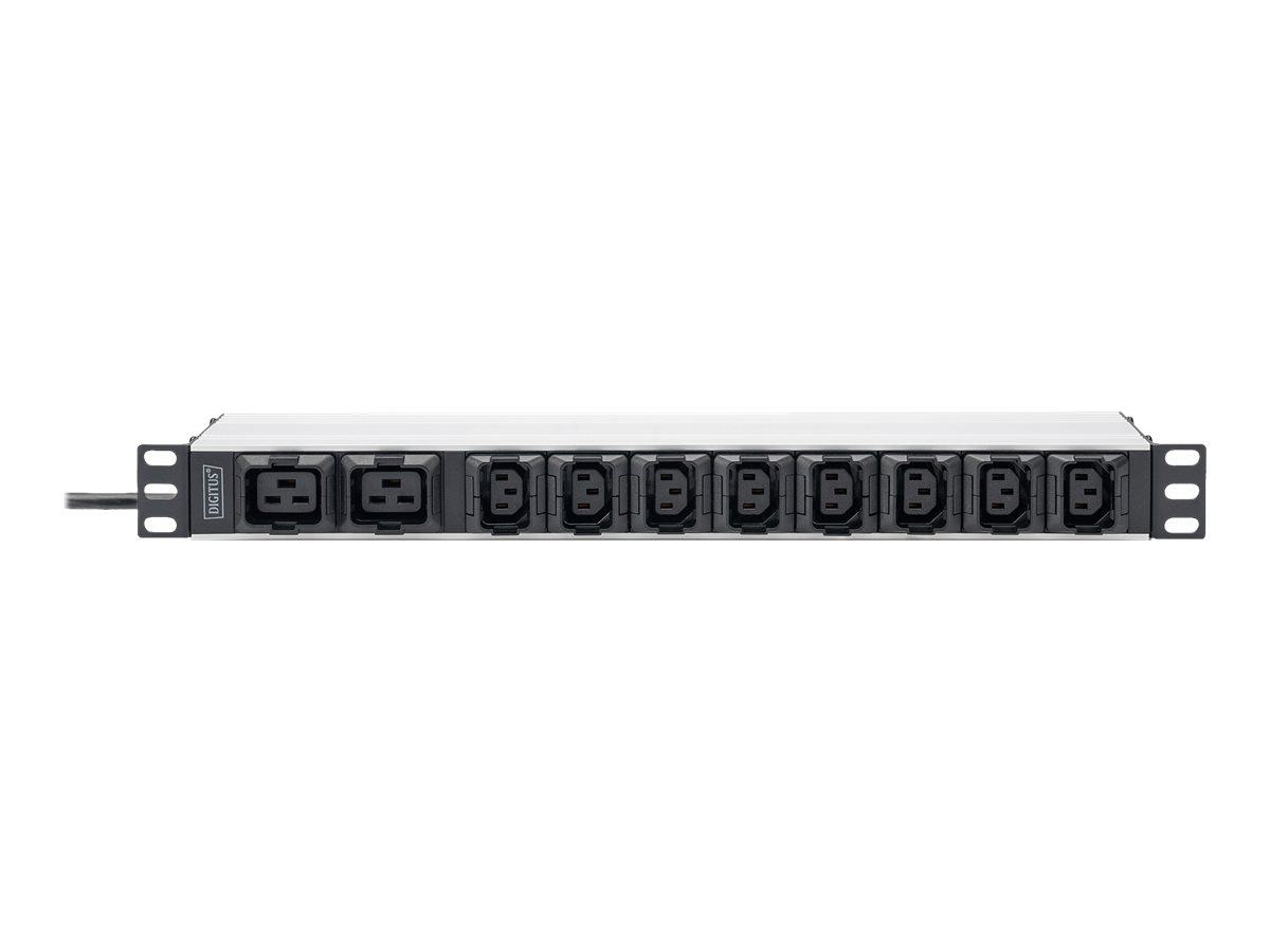 DIGITUS 19" Kaltgeräte-Steckdosenleiste, 10-fach, 1 HE