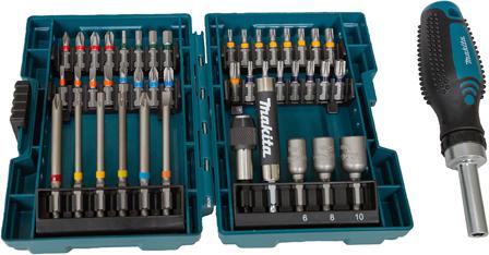 MAKITA E-25096 Bit-Set mit Ratschengriff 44-tlg