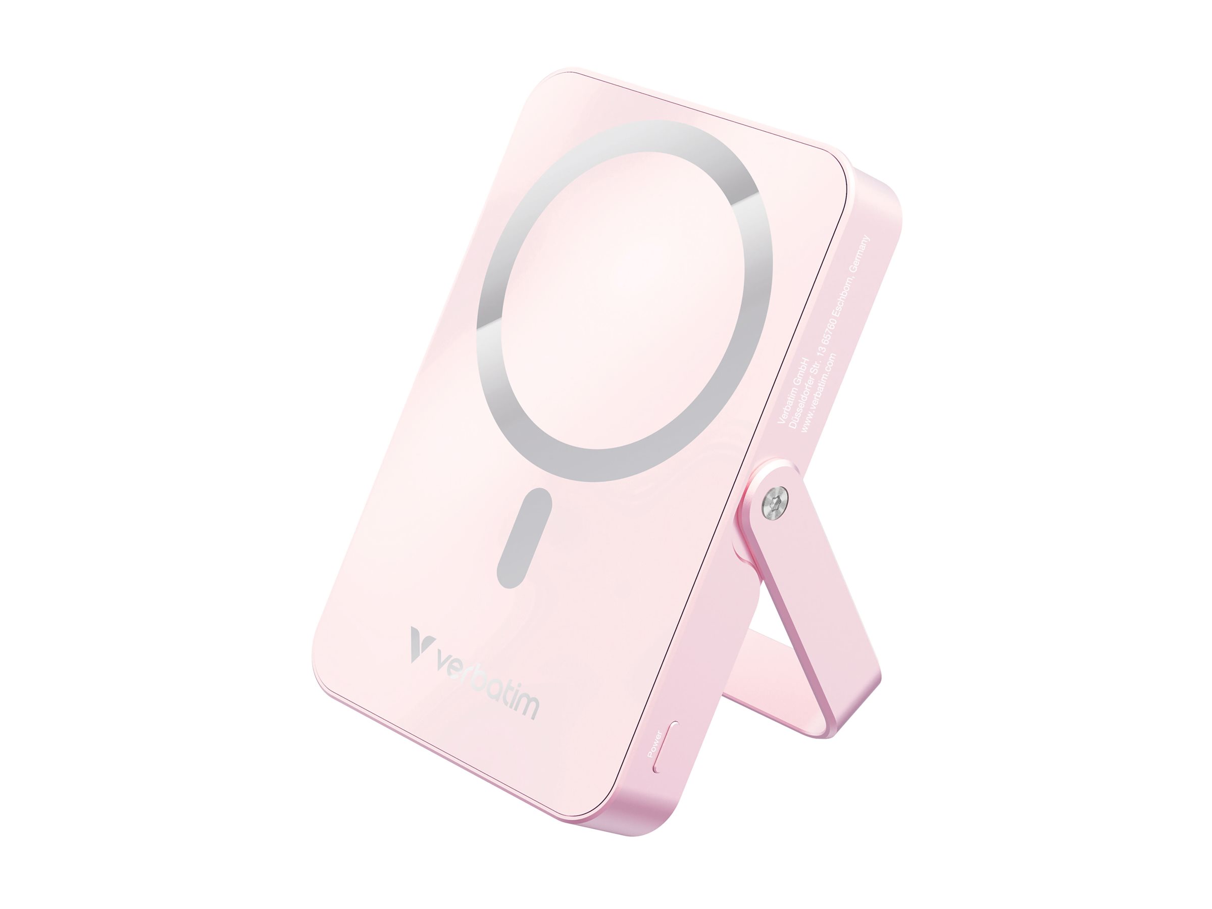 VERBATIM Charge ?n? Go Power Bank with Stand Magnetic Wireless 10000mAh - Pink