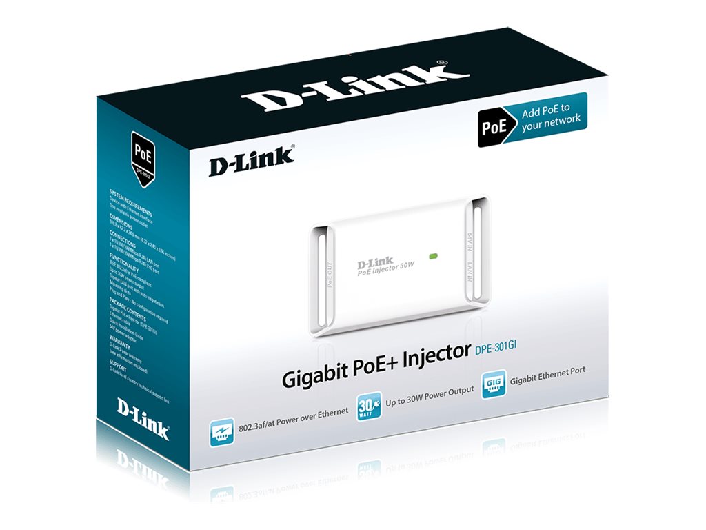 D-Link DPE-301GI PoE-Injektor 1-fach
