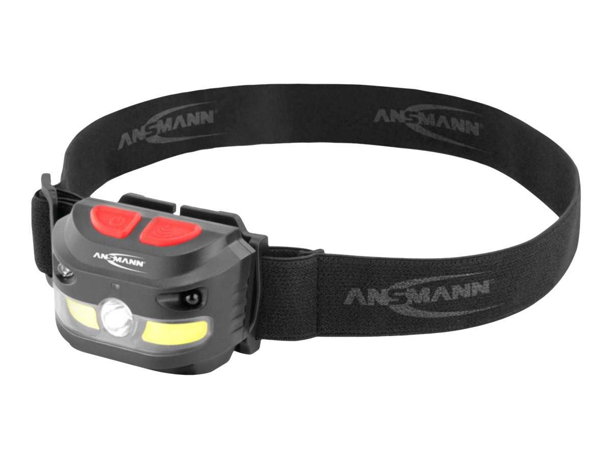 ANSMANN Sensor-LED-Kopflampe HD250RS, 250 Lumen, IP54