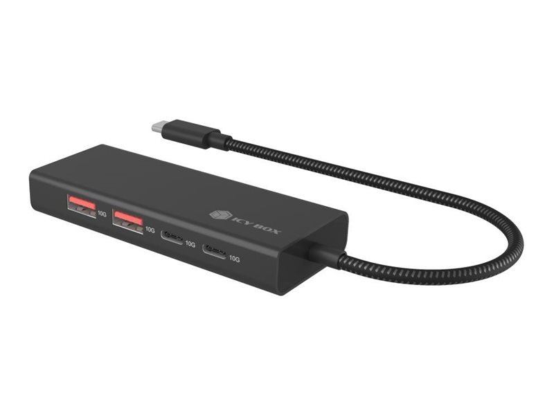 RAIDSONIC ICY BOX IB-HUB1436-CPD 4-Port USB 3.2 Gen 2 Hub 2 x USB 3.2 Type-A un