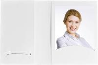 DAIBER 1x100 Daiber Passbildmappen m. CD-Rom-Fach bis 10x15 weiß (9154G)