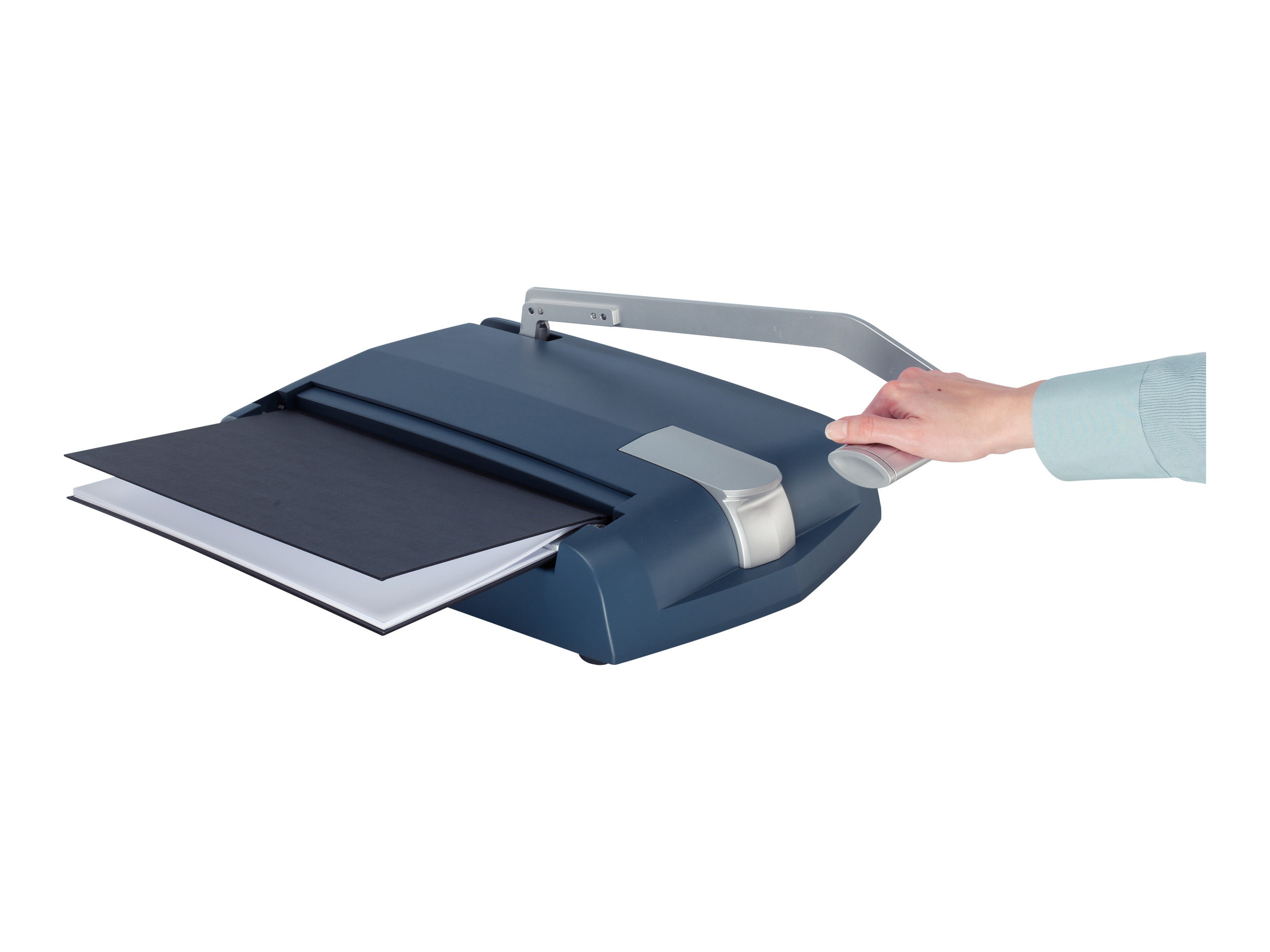 LEITZ Buchbindegerät impressBIND 140, blau/silber