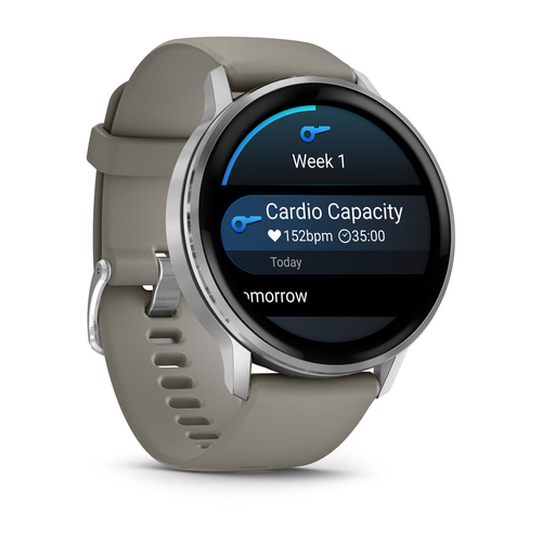 GARMIN Venu 4 Smartwatch 45mm schwarz/silber