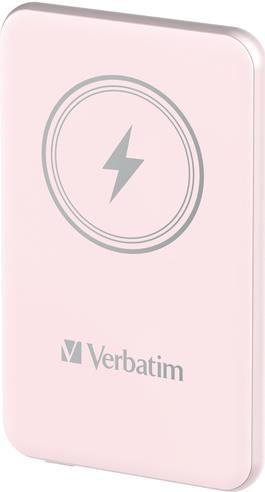 VERBATIM Charge´n´Go Magnetic Wireless Power Bank 5000 Pink
