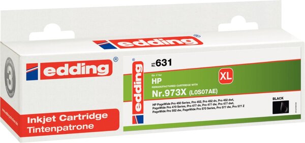 edding Tinte edd-631, schwarz ersetzt HP 973X (L0S07AE)