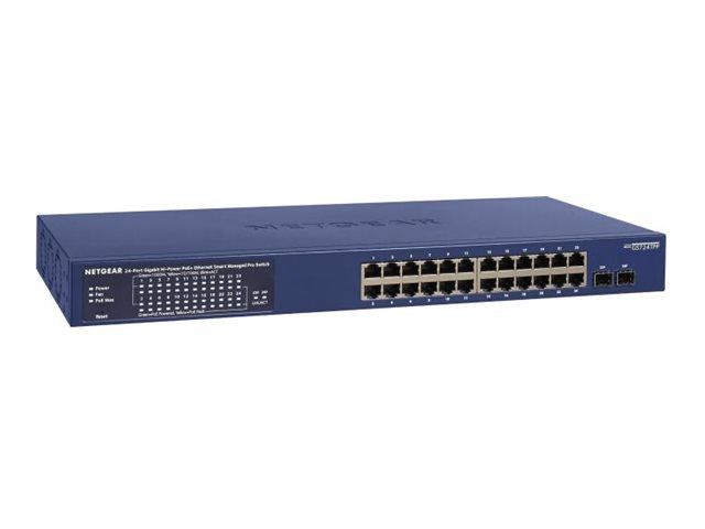 NETGEAR GS724TP, 24 Port Gigabit Smart Switch, 190W PoE+ Budget, 2x SFP+ Ports