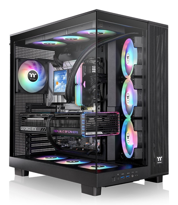 THERMALTAKE Geh View 380 XL TG Midi Tower "ARGB"       Black retail