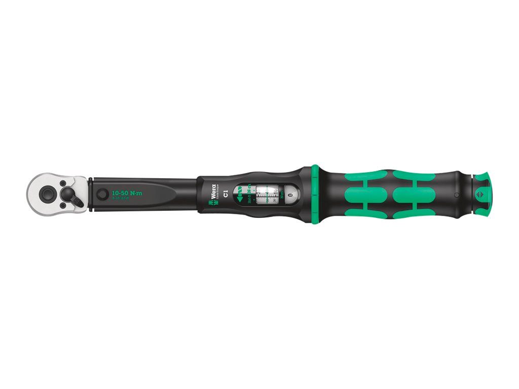 WERA Click-Torque C 1 05075620001 Drehmomentschlüssel mit Umschaltknarre 1/2" (