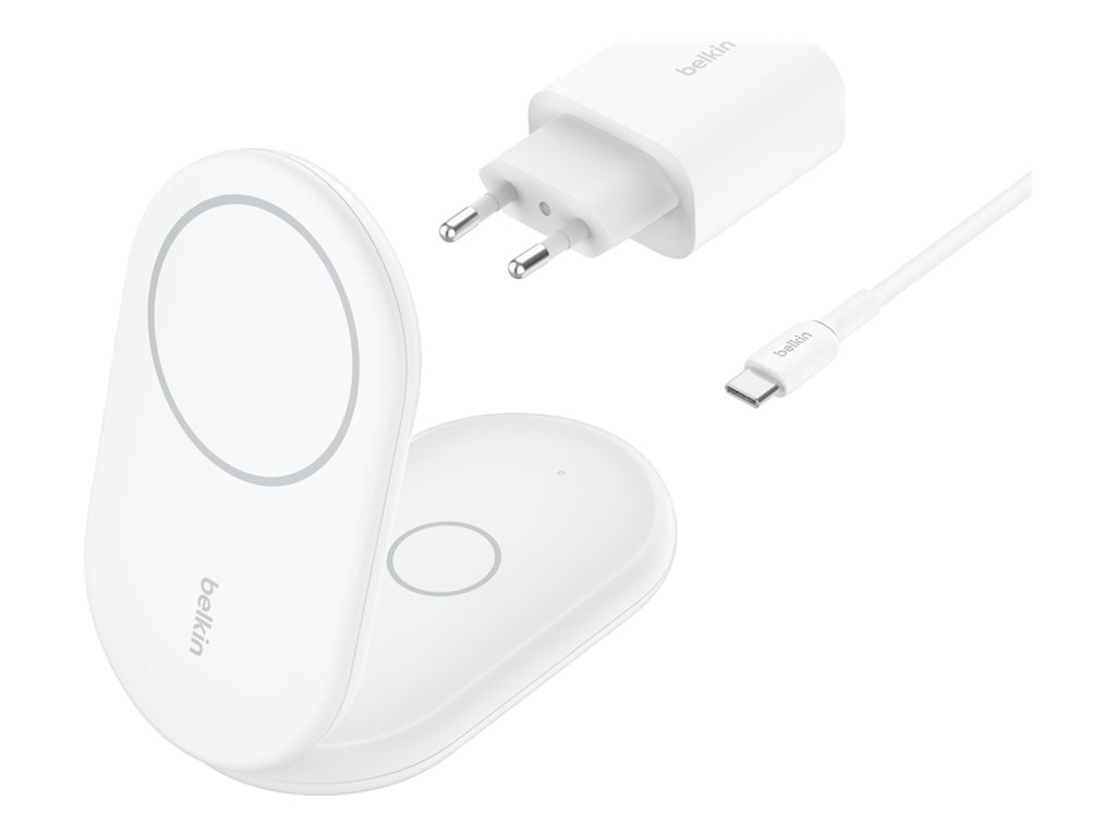 BELKIN Wireless BOOST CHARGE Qi2 Ladestation 15W, weiss