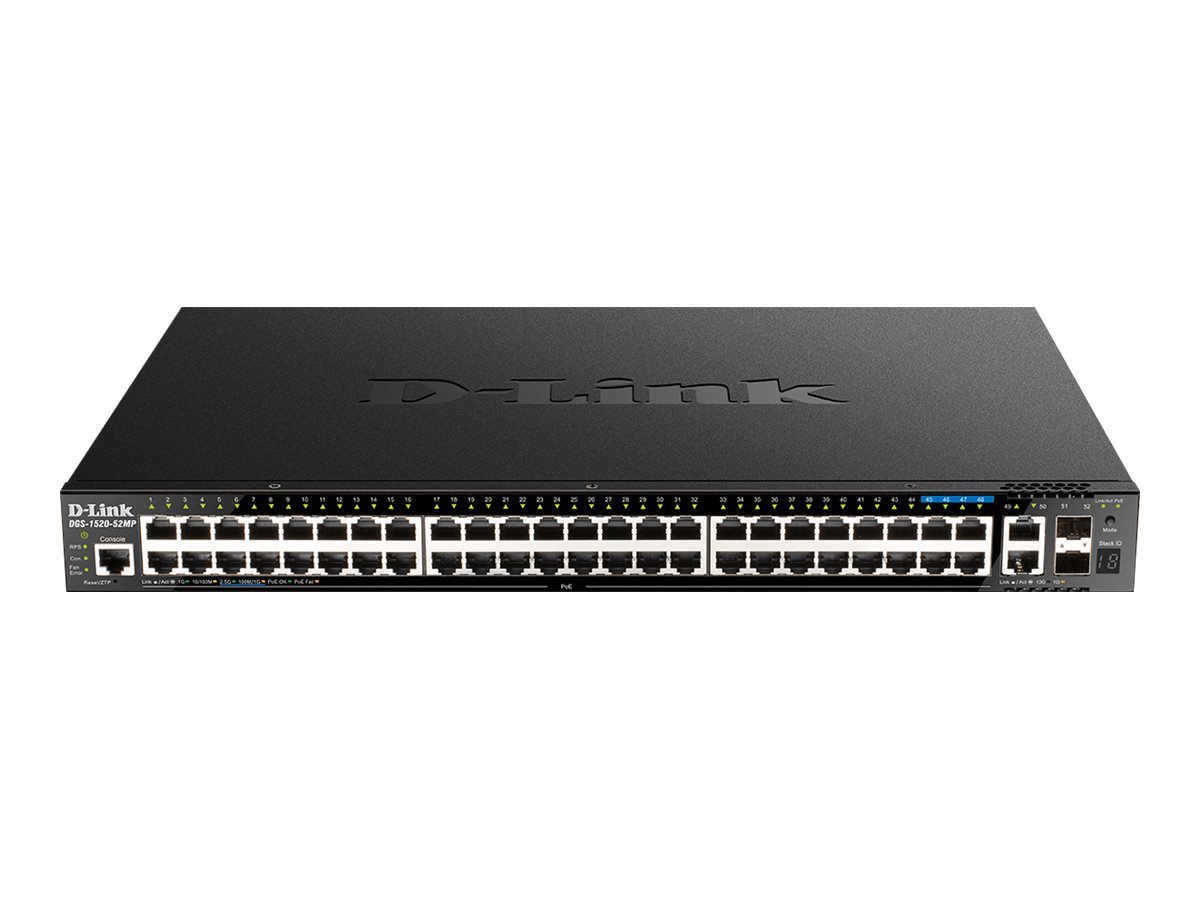 D-LINK 28-Port Smart Managed PoE+ Gigabit Stack Switch 4x 2.5 GE, 4x 10G