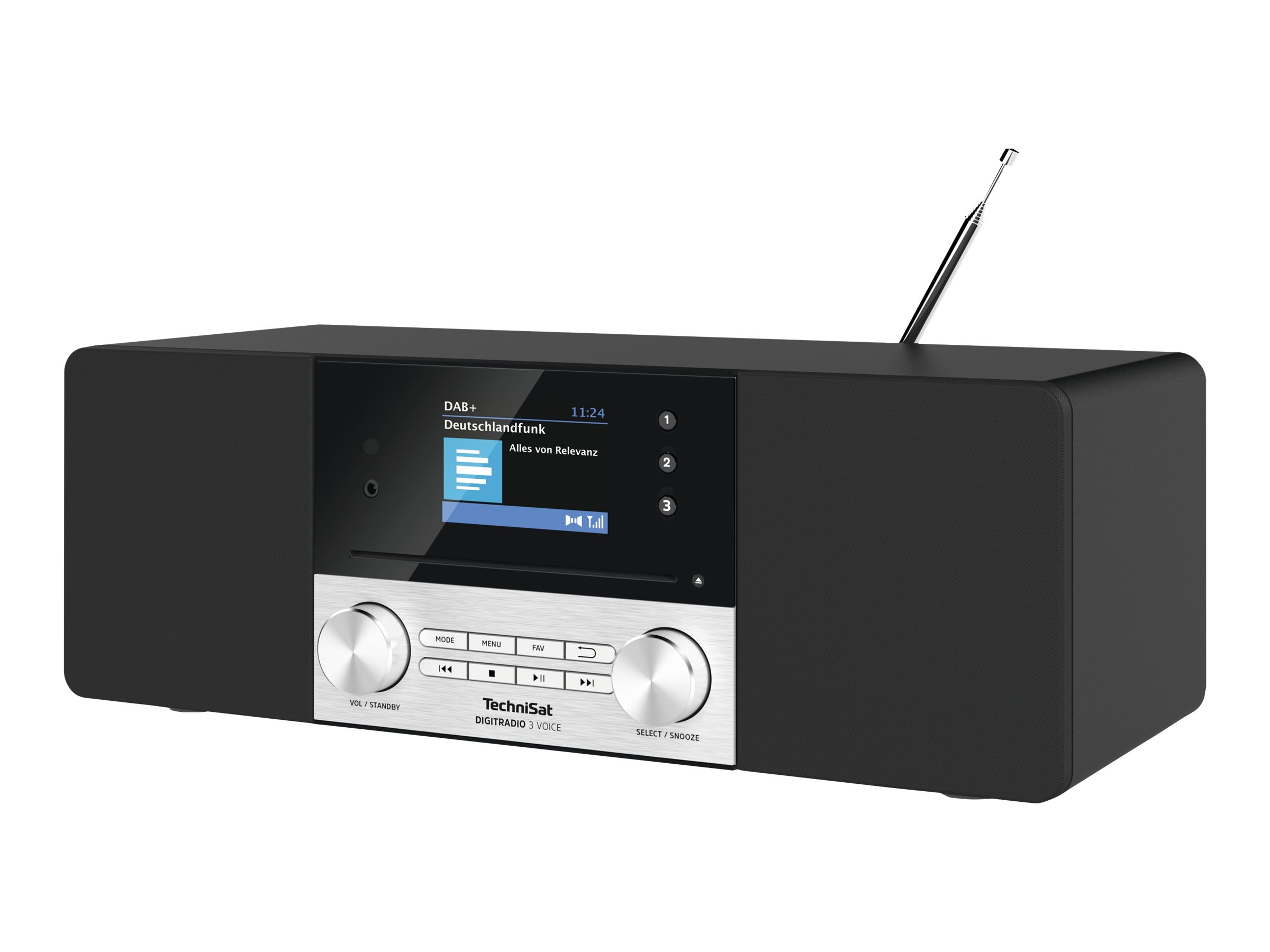 TECHNISAT DigitRadio 3 Voice sw/si DAB+/UKW/CD,USB,Technivoice,MP3,Display TECHNISAT DigitRadio 3 Voice sw/si DAB+/UKW/CD,USB,Technivoice,MP3,Display