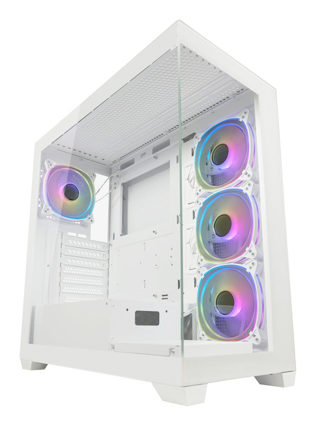 LC-POWER Case Midi LC-Power LC-715W-ON Shaded Gaming White