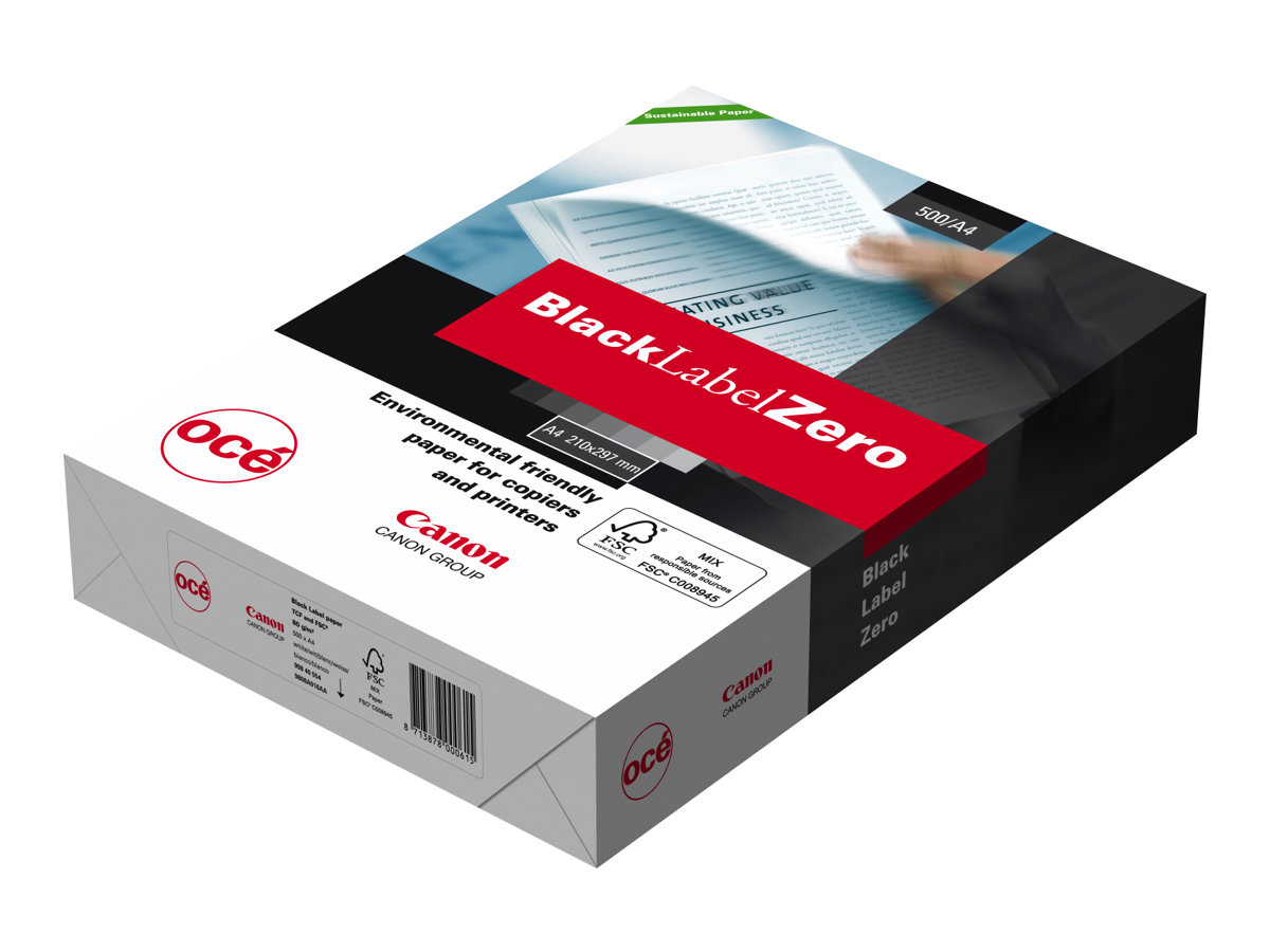 CANON Black Label Zero Papier, A4, 5x500 Blatt 80g klimaneutral im Karton