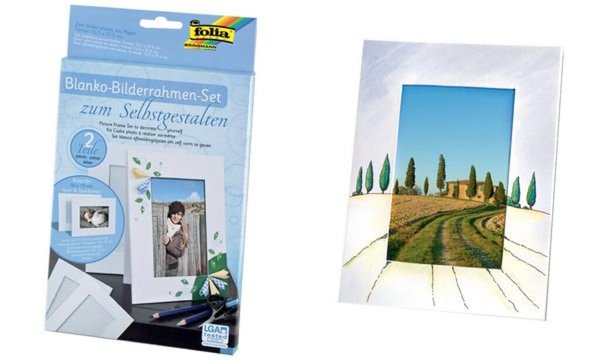 folia Bilderrahmen-Set, aus Pappe, 10 x 15 cm, weiß (57905134)