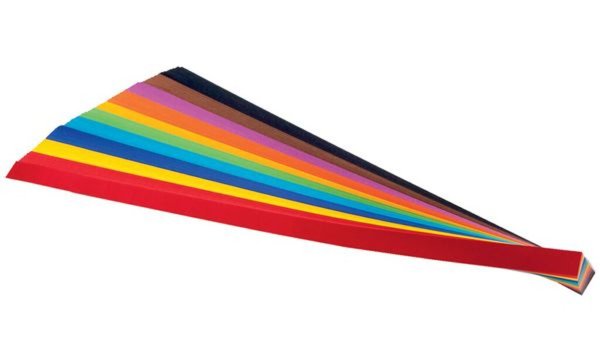 folia Flechtstreifen (B)10 x (L)500 mm, farbig sortiert (57905914)