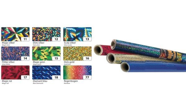 folia Holografie-Klebefolie, 400 mm x 5 m, Regenbogen (57905341)