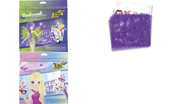 folia Schablonenbuch Fashion Girl , groß (57906171)