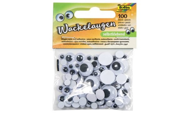 folia Wackelaugen, Größen sortiert, selbstklebend (57905050)
