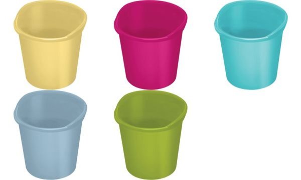 helit Papierkorb the joy, PP, 13 Liter, gelb (5170420)