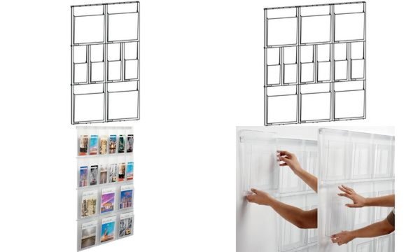 helit Wanddisplay the placativ, 6 x DIN A4 + 12 x DIN lang (5690725)
