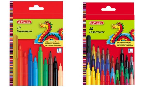 herlitz Fasermaler, 10er Karton-Etu i (8649139)