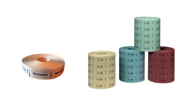 herlitz Wertmarken 1 Euro, 1.000 Ab risse je Rolle (10733368000)