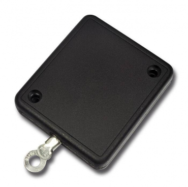 Jojohalter viereck schwarz - 10 Stück