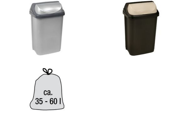keeeper Abfallbehälter rasmus, 25 Liter, silber (6440535)