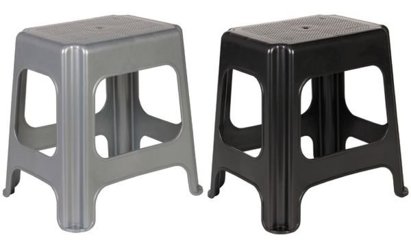 keeeper Maxi-Hocker max, aus PP, silber (6440639)