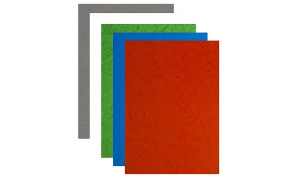 pavo Einbanddeckel, Lederstruktur, DIN A4, rot (7300159)