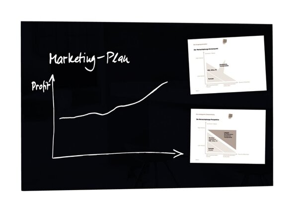 sigel Glas-Magnettafel "artverum", (B)1.000 x (H)650 mm